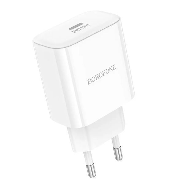 Сетевое зарядное устройство для BOROFONE BA81A single port PD20W charger(EU) White
