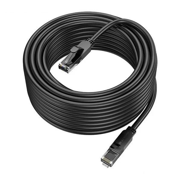 Сетевой кабель BOROFONE BUS01 Category 6 Gigabit network cable(L=10M) Black