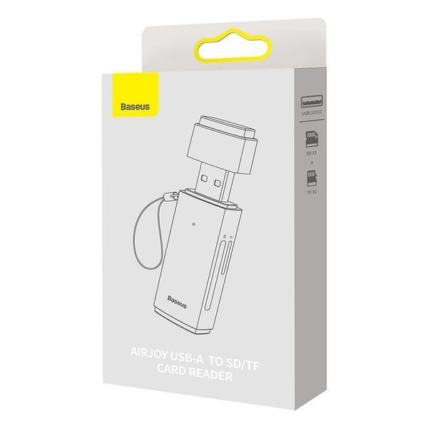 Кардрідер Baseus Lite Series USB-A to SD/TF Card Reader Grey