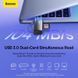 Кардрідер Baseus Lite Series USB-A to SD/TF Card Reader Grey