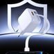 Мережевий зарядний пристрій з кабелем WUW-C268 12W fast charger USB A +retractable 70cm type c Cable