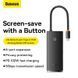 USB-хаб Baseus Lite Series 6-Port Type-C HUB Docking Station (Type-C to HDMI+USB3.0*2+PD+SD/TF) Black