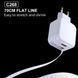 Мережевий зарядний пристрій з кабелем WUW-C268 12W fast charger USB A +retractable 70cm type c Cable