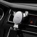 Автотримач для телефона HOCO CA56 Plus Armor metal gravity car holder Black Silver