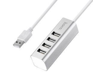 USB-хаб HOCO HB1 4USB Line machine Silver
