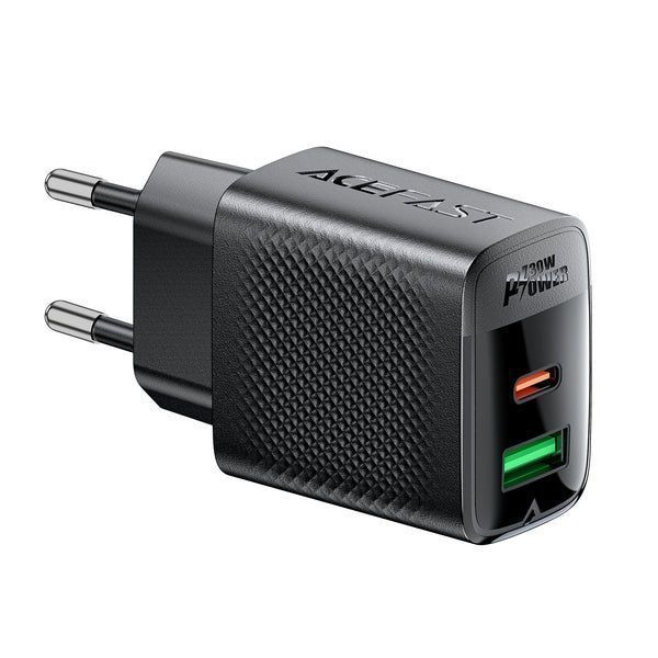 Сетевое зарядное устройство для ACEFAST A98 PD30W GaN (USB-C+USB-A) charger Black