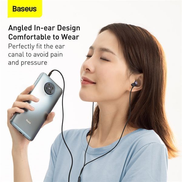 Наушники проволочные Baseus Encok H19 (3.5mm) Black