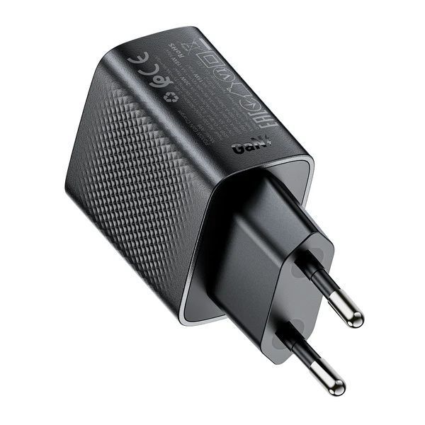 Сетевое зарядное устройство для ACEFAST A98 PD30W GaN (USB-C+USB-A) charger Black