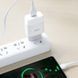 Мережевий зарядний пристрій з кабелем HOCO C72A Glorious single port charger set(Type-C) 10.5W White
