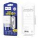 Мережевий зарядний пристрій з кабелем HOCO C72A Glorious single port charger set(Type-C) 10.5W White