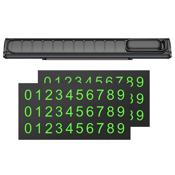 Парковочная карта BOROFONE FC3 Ronny can hidden parking sign Black Metal Gray
