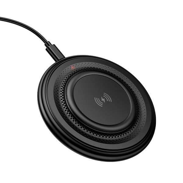 Беспроводное зарядное устройство для BOROFONE BQ40 Crown desktop wireless fast charger Black