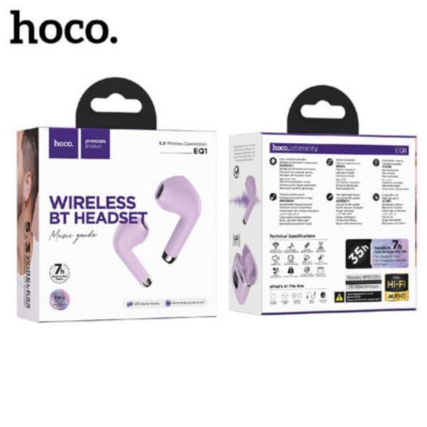Беспроводные наушники TWS HOCO EQ1 Music Purple