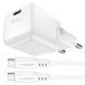 Сетевое зарядное устройство с кабелем ACEFAST A77 mini PD30W GaN single USB-C charger set (C3-03) White