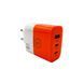 Мережевий зарядний пристрій WUW-C215 65W Charger 2 USB C + USB A white orange