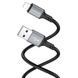 Кабель BOROFONE BX83 iP Famous silicone charging data cable Black