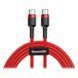 Кабель Baseus Cafule USB Cable Type-C-Type-C 3A 2m Red