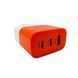 Мережевий зарядний пристрій WUW-C215 65W Charger 2 USB C + USB A white orange