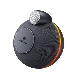 Портативная колонка ACEFAST K10 Air speaker with wireless charger Metal Grey