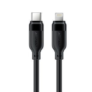 Кабель ACEFAST C16-05, USB to iP, 30W, 2m, TPU, TPU connectors, Black