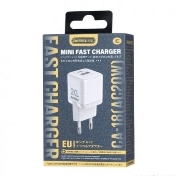 Сетевое зарядное устройство для REMAX Kings 20W A+C Charger CA-18(AC20W) EU-white