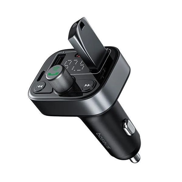 ОЗУ с FM-модулятором Baseus S-09 Pro Series Car FM Transmitter Cluster Black