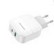 Сетевое зарядное устройство BOROFONE BA46A Premium PD + QC3.0 18W White