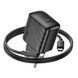 Сетевое зарядное устройство с кабелем HOCO CS24A Puerto single-port PD25W Charger Set (C to iP)(EU) Black