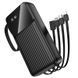 Зовнішній акумулятор BOROFONE BJ76A Smart power bank with 4 cables(20000mAh) Black