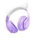 Бездротові накладні навушники HOCO W42 Cat ears BT headphones Purple Grape