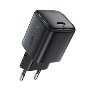 Сетевое зарядное устройство для ACEFAST A136 PD40W mini GaN USB-C fast charger Black