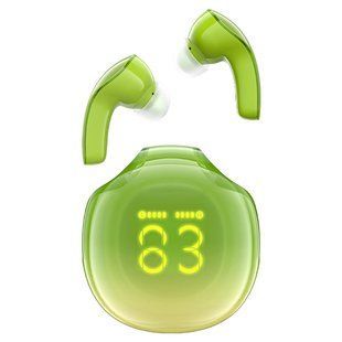 Бездротові навушники ACEFAST T9 Crystal (Air) color bluetooth earbuds Avocado Green