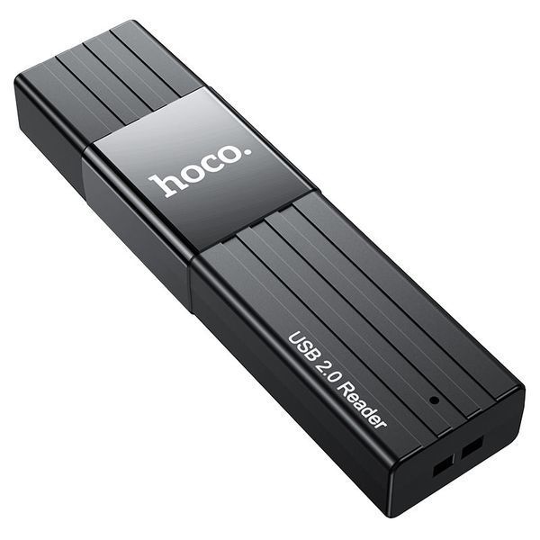 Кардидер HOCO HB20 Mindful 2-in-1card reader(USB2.0) Black