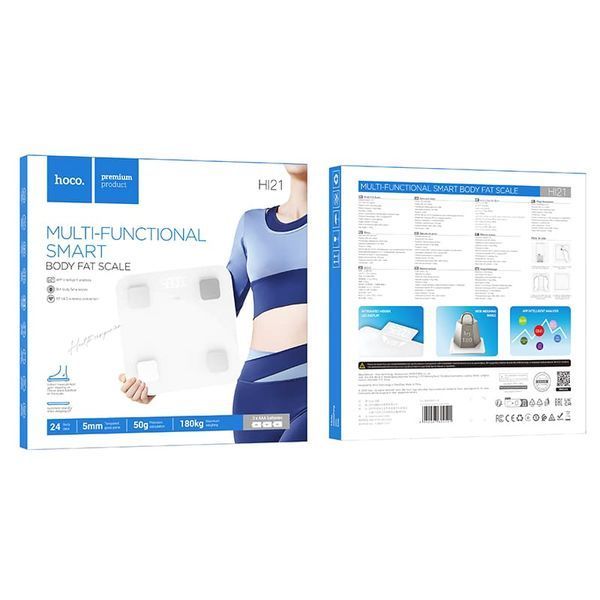 Весы напольные HOCO HI21 Smart body fat scale White