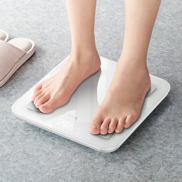 Весы напольные HOCO HI21 Smart body fat scale White
