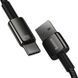 Кабель Baseus Tungsten Gold Fast Charging Data Cable USB to Type-C 100W 2m Black