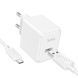 Сетевое зарядное устройство с кабелем HOCO CS11A Ocean single port charger set(Micro) White
