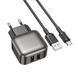Мережевий зарядний пристрій BOROFONE BAS51A Absolute dual-port charger set(Type-C) Black