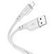 Кабель HOCO X97 Crystal color silicone charging data cable iP white