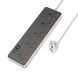 Мережевий подовжувач HOCO AC14A Rico 5-position socket(PD30W/1C3A) Black