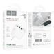 Мережевий зарядний пристрій HOCO C115A Header PD65W GaN three-port(2C1A) charger White