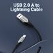 Кабель Vention USB 2.0 A Lightning Cable 1M Gray Aluminum Alloy Type (LABHF)