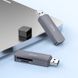 Кардидер HOCO HB45 Spirit 2-in-1 USB 3.0 card reader Metal Gray