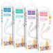 Кабель HOCO X97 Crystal color silicone charging data cable iP white