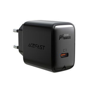 Сетевое зарядное устройство для ACEFAST A1 PD20W single USB-C charger Black