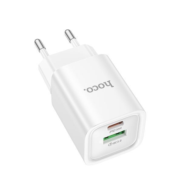 Сетевое зарядное устройство для HOCO C149A Charm PD30W+QC3.0 charger (EU) White