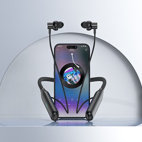 Беспроводные спортивные наушники ACEFAST N4 neck hanging wireless earphones Black