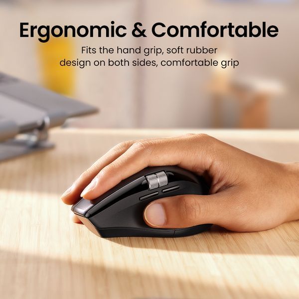 Манипулятор мышь беспроводная UGREEN M751 Multi-mode Wireless Mouse Black