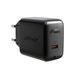 Сетевое зарядное устройство для ACEFAST A1 PD20W single USB-C charger Black