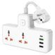 Сетевой фильтр HOCO AC12A Reise 2-position expansion socket(PD30W/1C3A) (8.5 cm) White